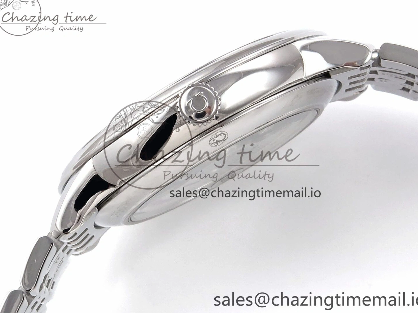 0225 Supportive De Ville Date SS VSF 1:1 Best Edition Blue Dial on SS Bracelet A 7700